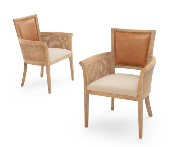 Modern Natural Upholstered Cowhide Dining Chair