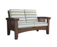 Days End Mission Poly Lounge - Shown in Chocolate Finish