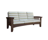Days End Mission Poly Sofa - Shown in Chocolate Finish