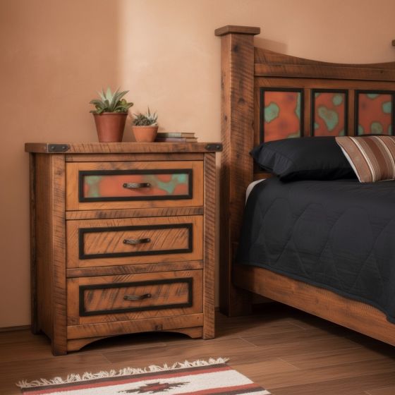 Rustic Chest of Drawers: Some lifestyle images are created with AI for visualization purposes. Crafted from natural solid wood, each piece is unique and will vary.