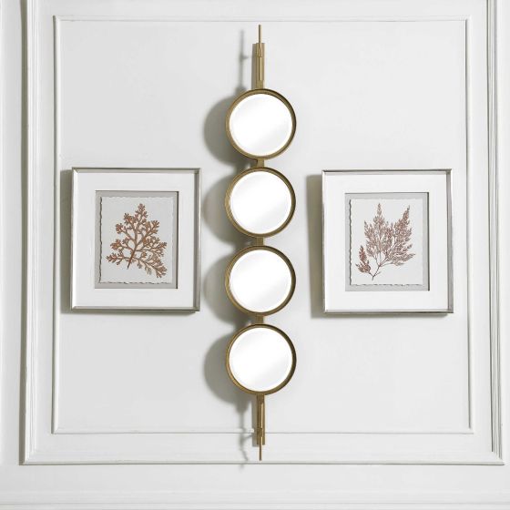 Button Gold Mirror