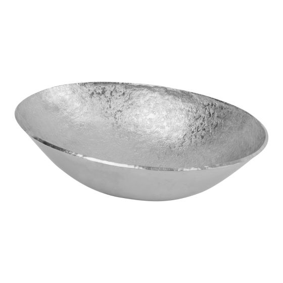 17" Oval Nickel Terra Firma Copper Vessel Sink