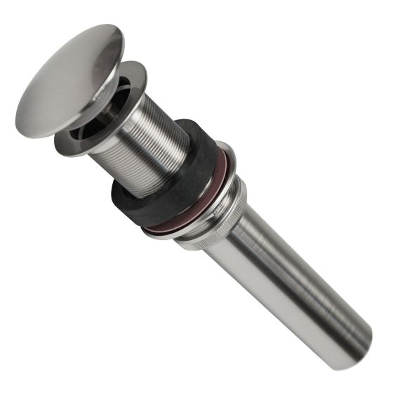 1.5" Non-Overflow Brushed Nickel Bathroom Sink Pop-Up Drain