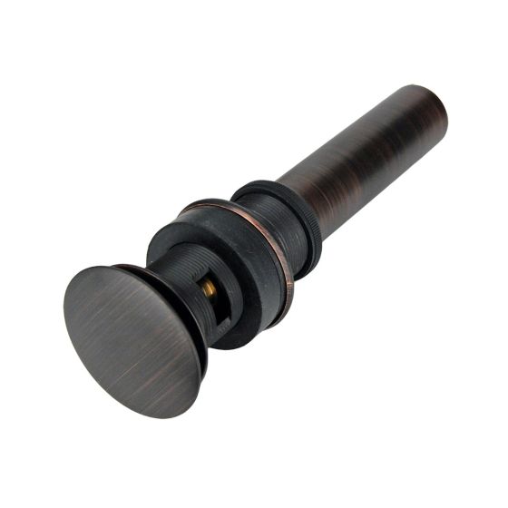 1.5" Oil Rubbed Bronze Overflow Pop-up Oil Bathroom Sink Drain