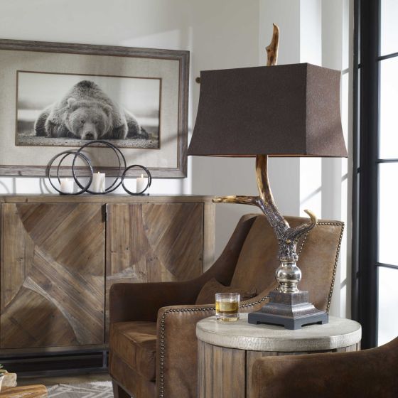 Staghorn Table Lamp