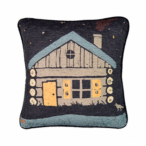 Moonlit Cabin Feeling Decorative Pillow