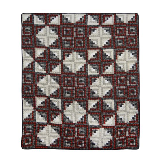 Log Cabin Star Throw