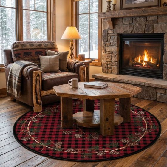 Reclaimed Barn Wood Coffee Table: Some lifestyle images are created with AI for visualization purposes. Crafted from natural solid wood, each piece is unique and will vary.