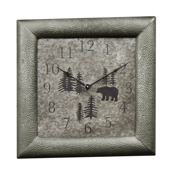 Wild Woods Bear Clock