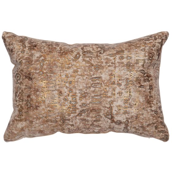 Allure Embossed Leather Rectangle Decor Pillow
