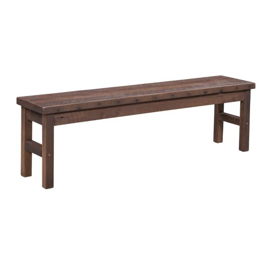 Almanzo Pioneer Barn Wood Dining Bench - Provincial Finish