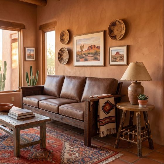 Rustic Nightstand: Some lifestyle images are created with AI for visualization purposes. Crafted from natural solid wood, each piece is unique and will vary.