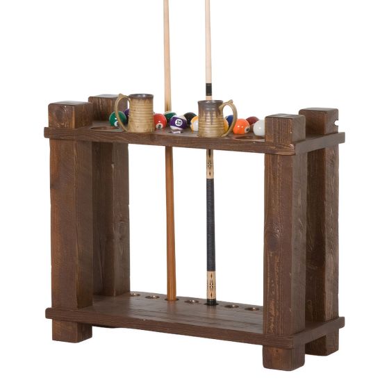Barnwood Floor Cue Rack