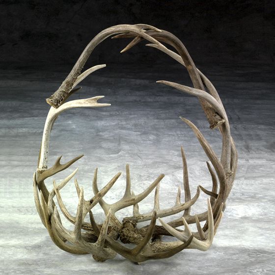 Antler Round Basket
