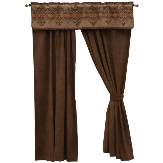 Bison Ridge III Drape Panel & Valance Set