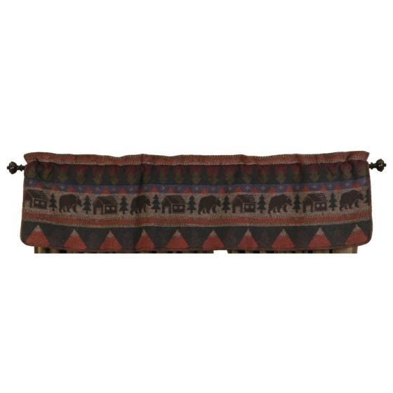 Cabin Bear Valance