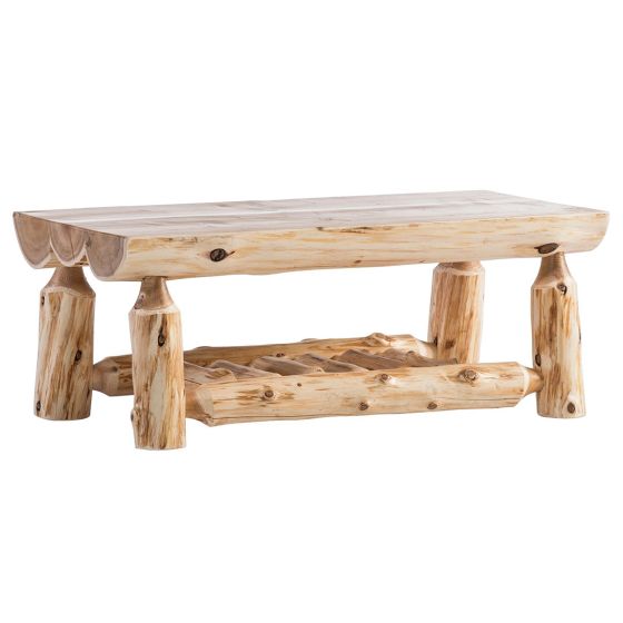 Cedar Lake Half Log Coffee Table