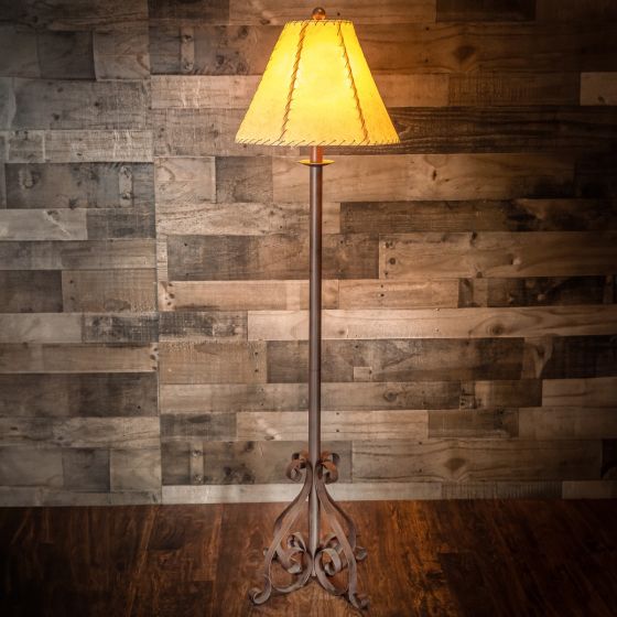 Rusted Iron Floor Lamp
