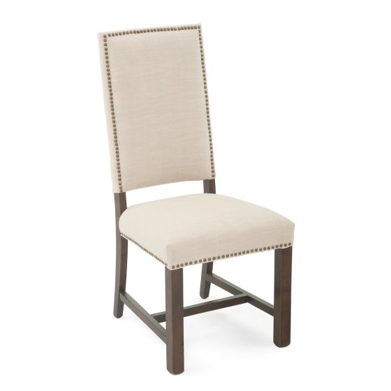Classic Elegant Dining Chair - Barley Cream Fabric