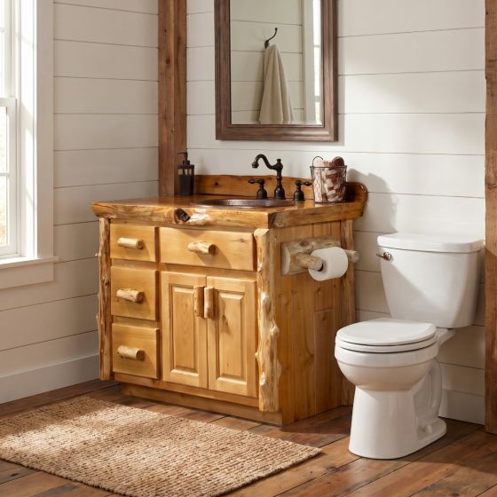 Toilet Paper Holder: Some lifestyle images are created with AI for visualization purposes. Crafted from natural solid wood, each piece is unique and will vary.