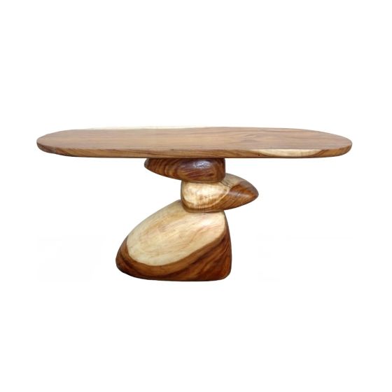 Coastal Stacked Pebble Console