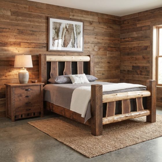 Barnwood Chest Of Drawers: Some lifestyle images are created with AI for visualization purposes. Crafted from natural solid wood, each piece is unique and will vary.