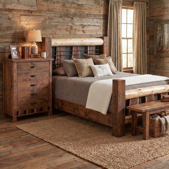 Rustic Chest Of Drawers: Some lifestyle images are created with AI for visualization purposes. Crafted from natural solid wood, each piece is unique and will vary.