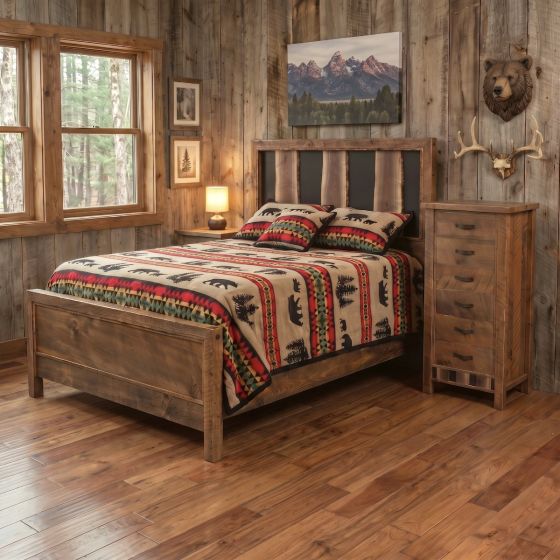 Rustic Chest Of Drawers: Some lifestyle images are created with AI for visualization purposes. Crafted from natural solid wood, each piece is unique and will vary.