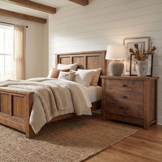 Barnwood Chest Of Drawers: Some lifestyle images are created with AI for visualization purposes. Crafted from natural solid wood, each piece is unique and will vary.