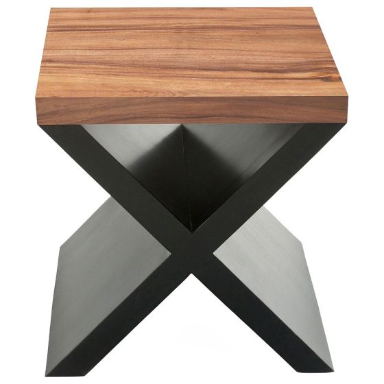 Contemporary Wood End Table shown in Golden Walnut
