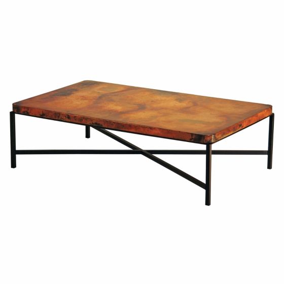 Copenhagen Hammered Copper Coffee Table - 58" x 36"