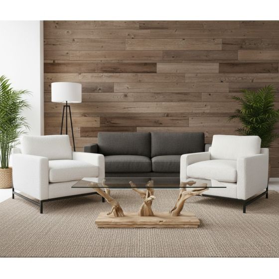 Rustic Coffee Table Base: Some lifestyle images are created with AI for visualization purposes. Crafted from natural solid wood, each piece is unique and will vary.