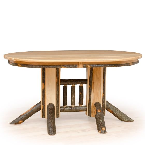 Saranac Hickory Oval Double Pedestal Dining Table