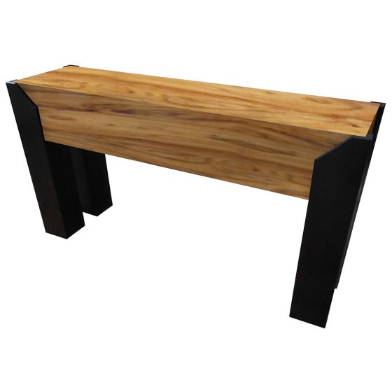 Ebony Mahogany & Golden Walnut Beam Console Table