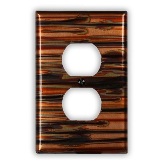 Enchantment Horizontal 1 Outlet Copper Switch Plate