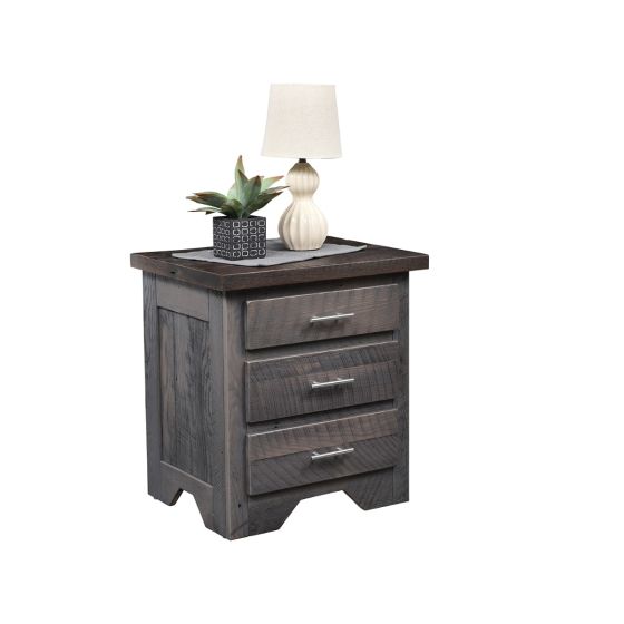 London Fog Modern Barn Wood Nightstand