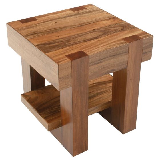 Modern Elegant End Table shown in Golden Walnut