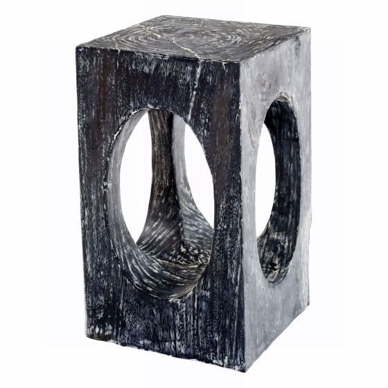 Natural Wood End Tables - Elliptical - Stained