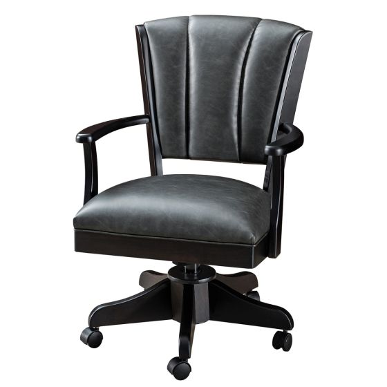 Norwood Premier Comfort Upholstered Office Chair - Kevco Chair Base - Standard Casters - Moonrock Faux Leather Upholstery