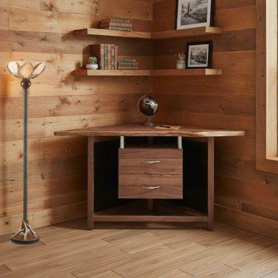 Stand-up Desk: Some lifestyle images are created with AI for visualization purposes. Crafted from natural solid wood, each piece is unique and will vary.