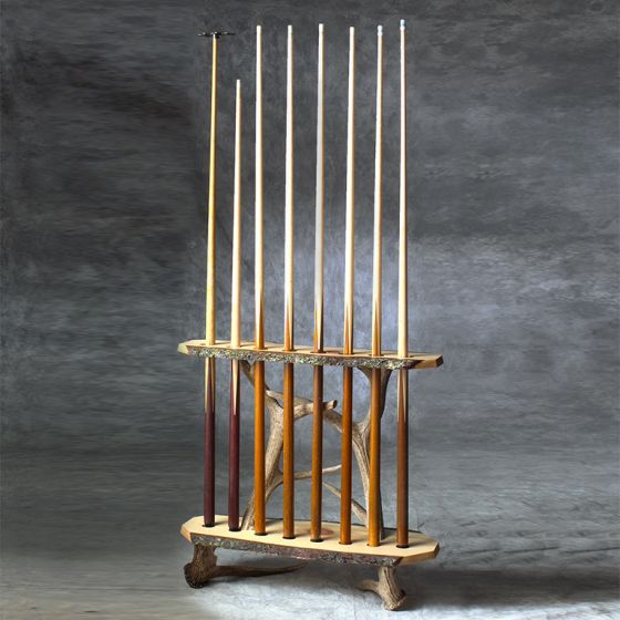 Antler Pool Cue Rack