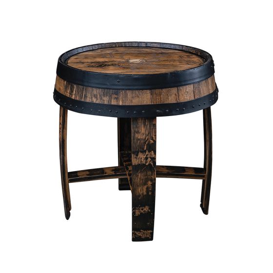 Barrel Top End Table