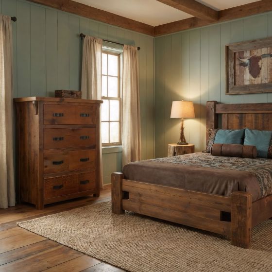 Chest of Drawers: Some lifestyle images are created with AI for visualization purposes. Crafted from natural solid wood, each piece is unique and will vary.