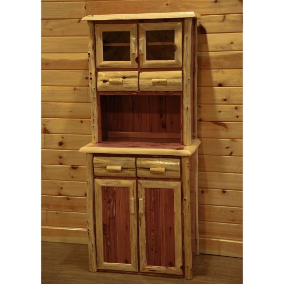 Rust Valley Red Cedar Two Door Buffet & Hutch