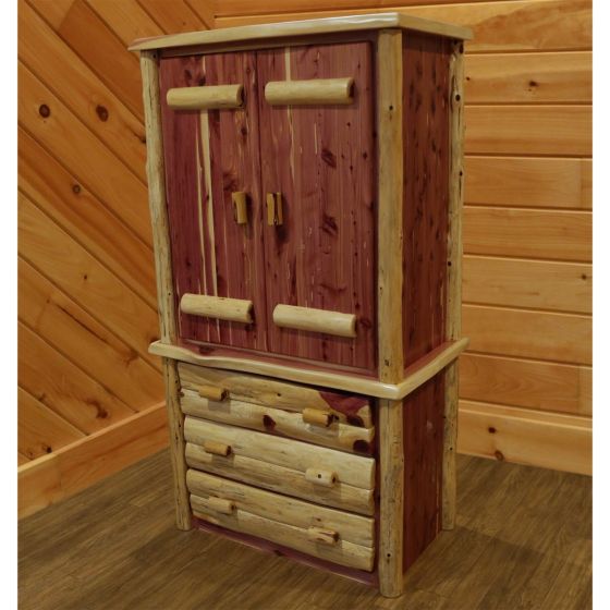 Rust Valley Red Cedar 3 Drawer Armoire