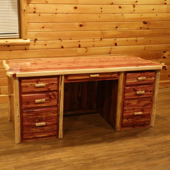 Rust Valley Red Cedar Executive Desk
