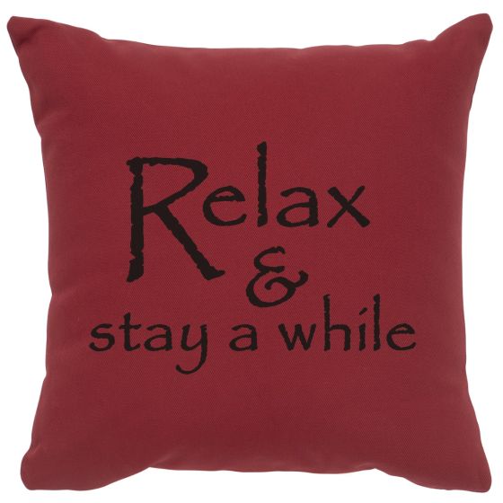 Relax Image Decor Pillow - Brick Cotton