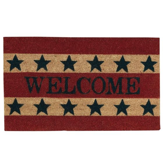 Rustic American Welcome Mat