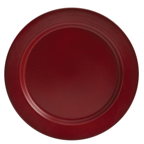 Rustic Red Enamel Dinner Plate