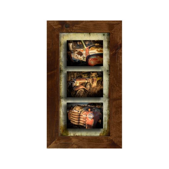 "Rustic Trucks Triple" by Dan Ballard
10" x 20" - #901 Standard Frame